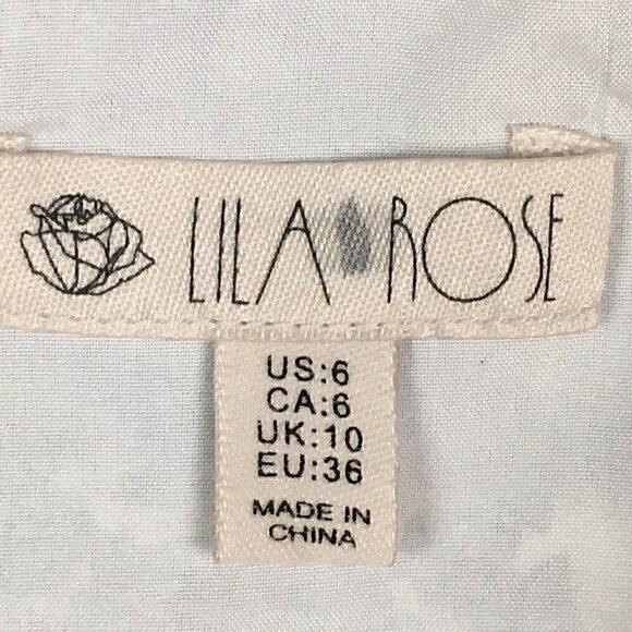 LILA ROSE Women's Size 6 Dress Sleeveless Casual Layered Summer - Picture 2 of 7